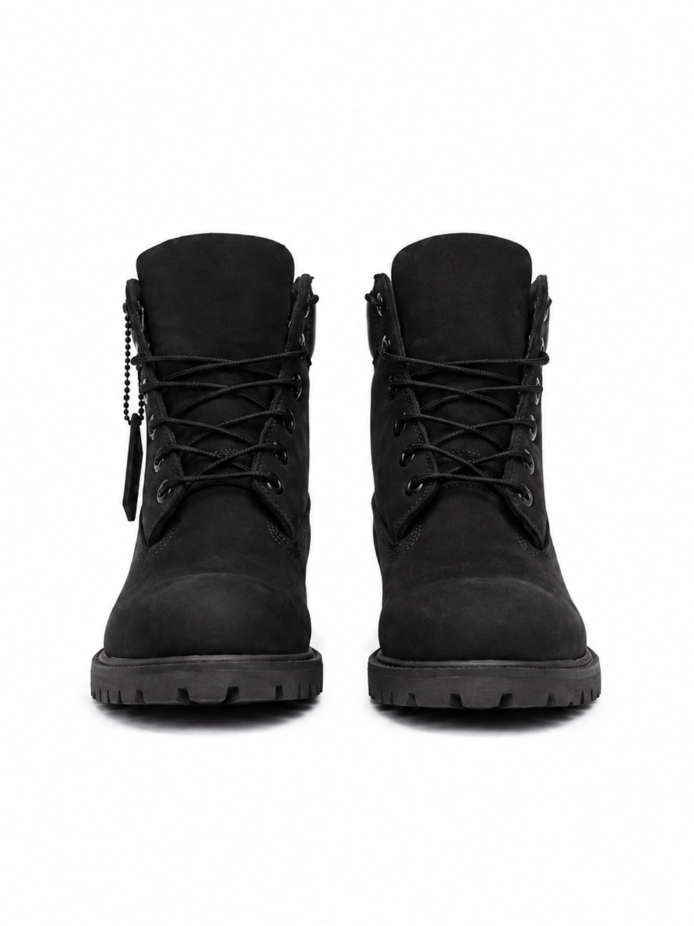 Timberland 6-Inch Premium Waterproof Boot All Black Nubuck Size 7 - Picture 2 of 5
